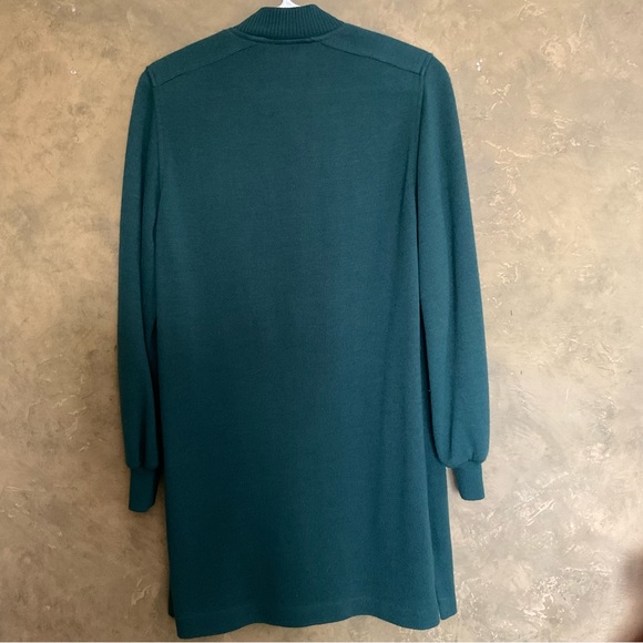 Vintage 70s Rodier Paris Wool Blend Long Cardigan - Picture 2 of 9